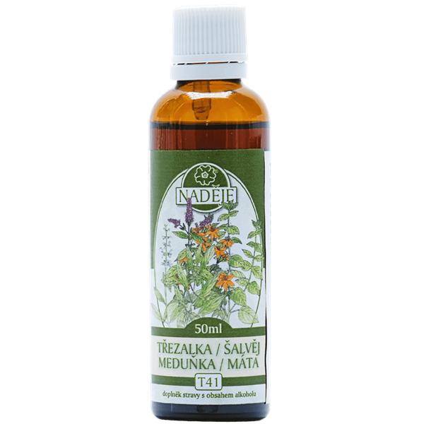 Naděje Třezalka / Šalvěj / Máta / Meduňka tinktura z bylin 50 ml